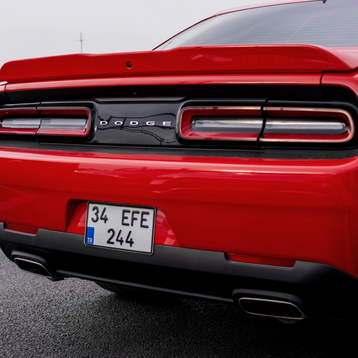 Axle-back exhaust system from the rear axle onward